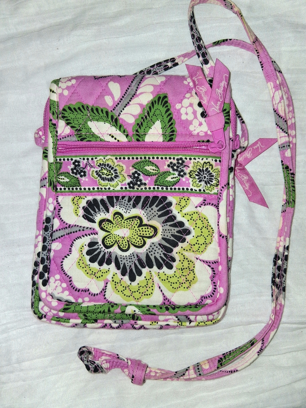 Vera Bradley Pink Floral Crossbody Bag